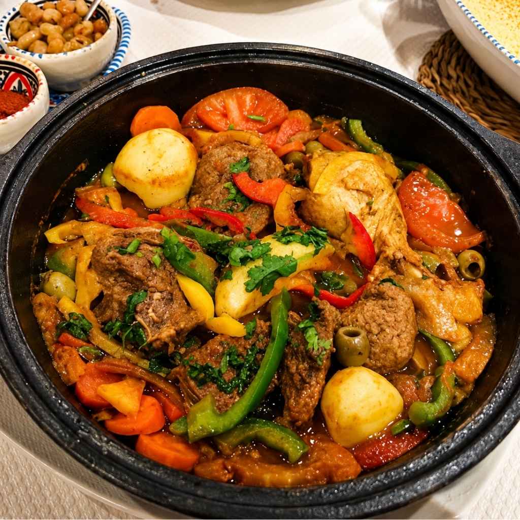 Tajine mixte aux légumes